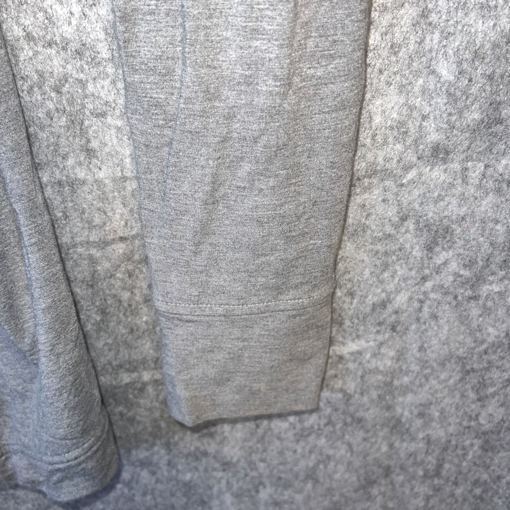 Lululemon Women's XL Grey Asymmetrical Draped Cowl Neck Wrap Jacket Thumbholes - Picture 5 of 10